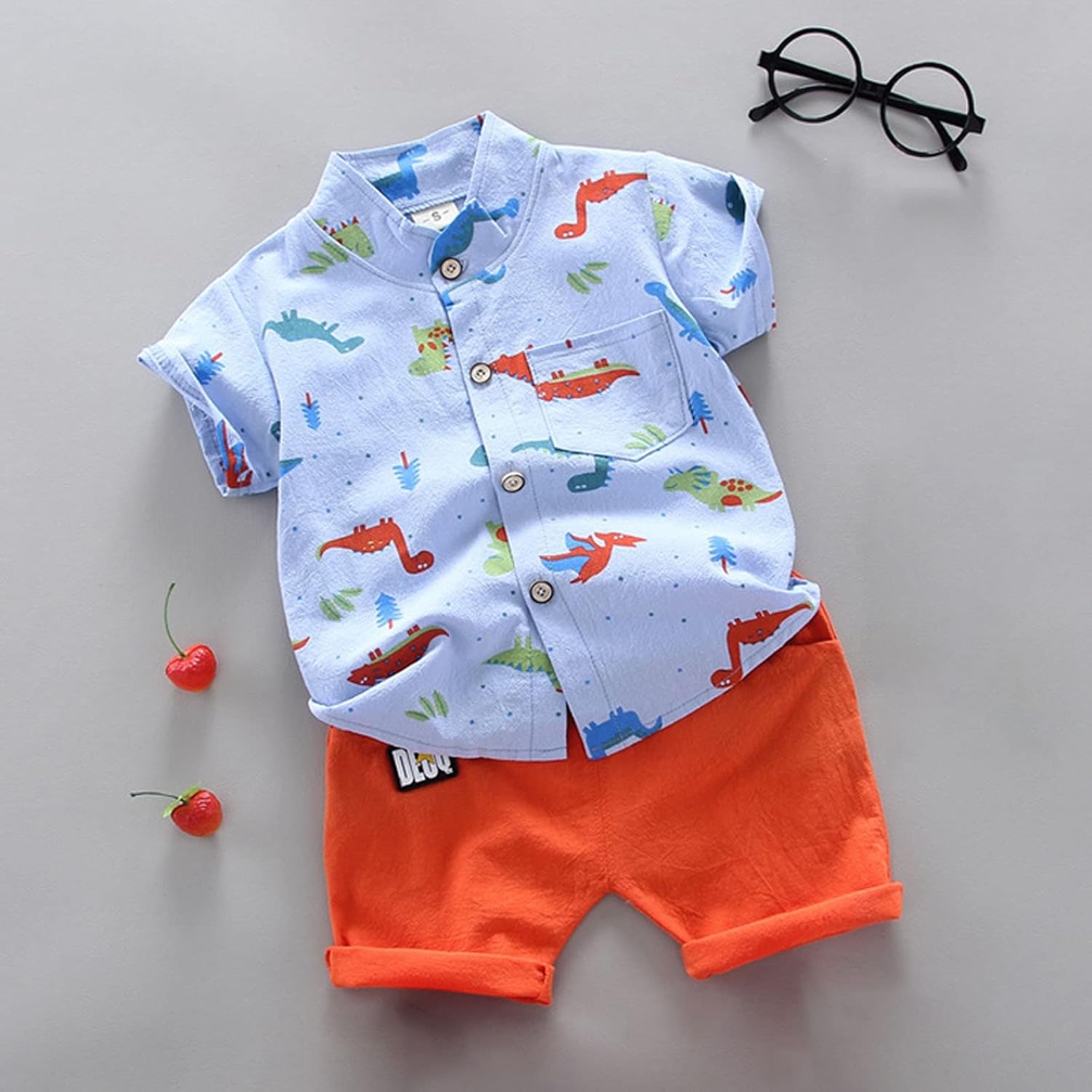 Summer Thinner Cartoon Dinosaur Two-Piece Shorts