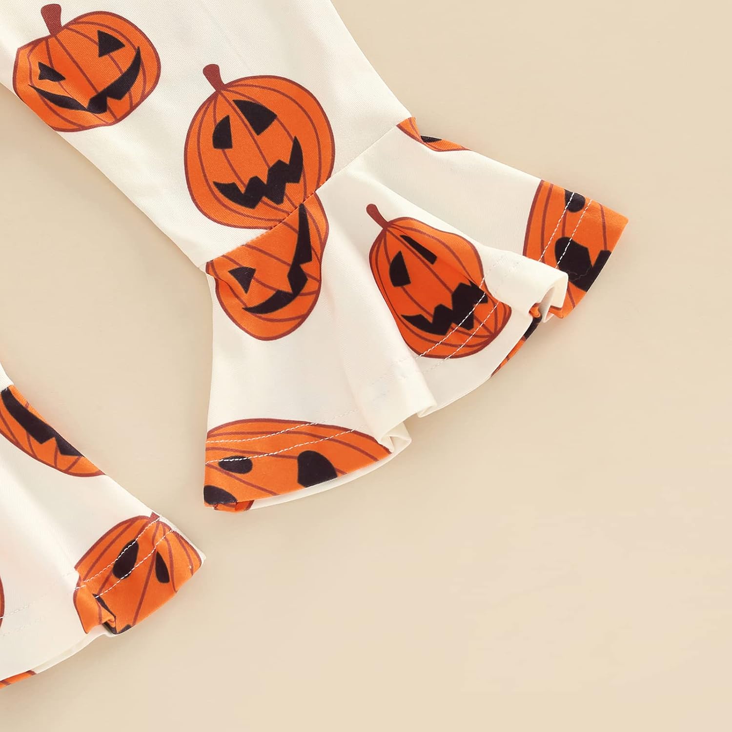 My First Halloween Baby Girl Outfit ROMPER BELL BOTTOMS HEADBAND