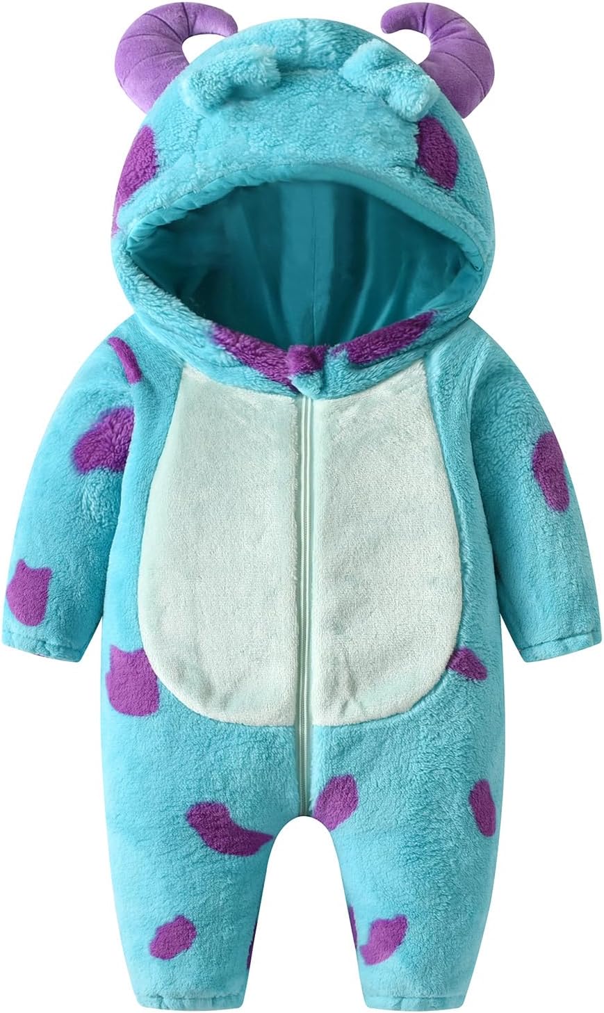 Cutie Monkeys Toddler Romper Soft Fuzzy Halloween Costume