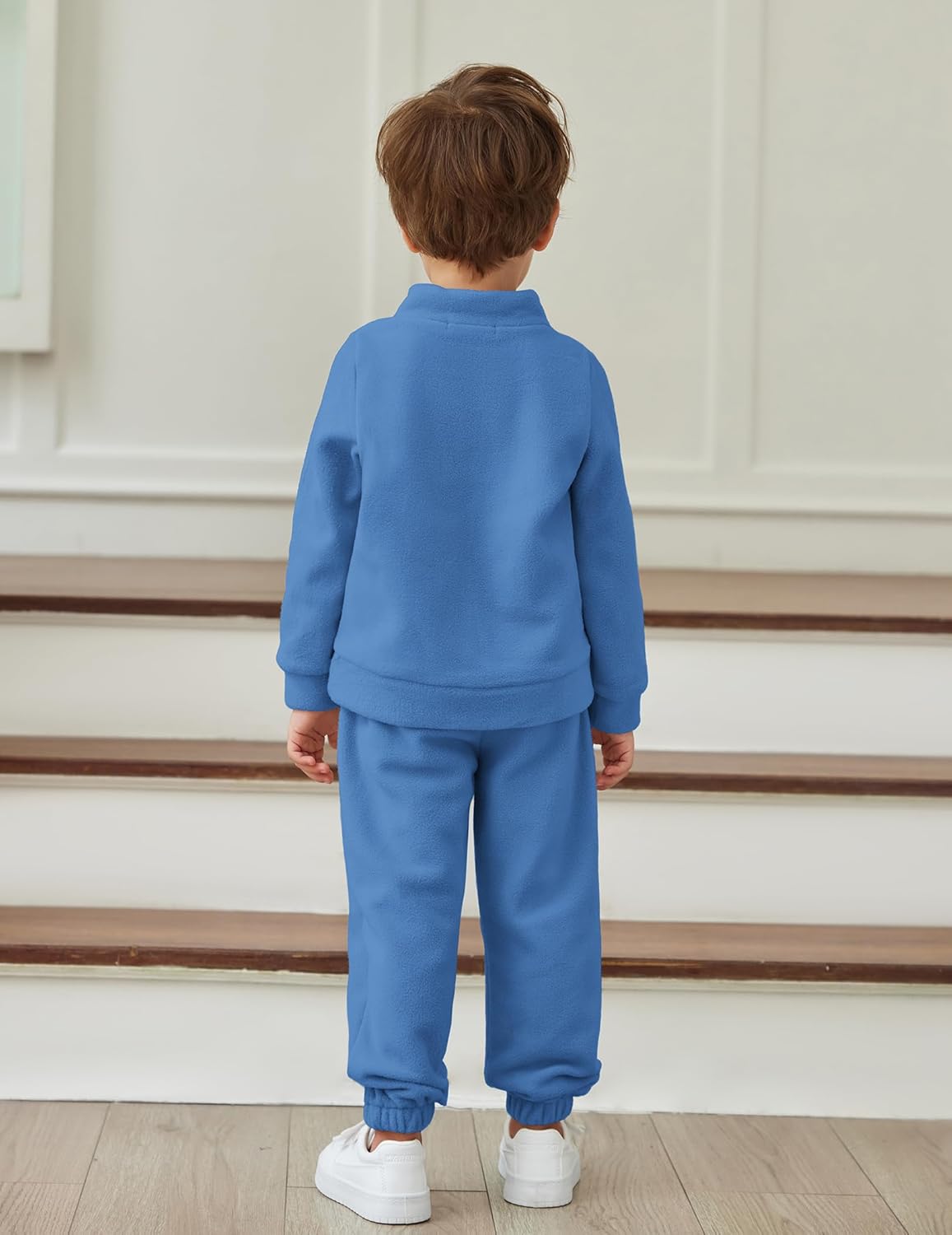 Arshiner Toddler Winter Set Fleece Half Zip Sweats Pants 2-3T Blue