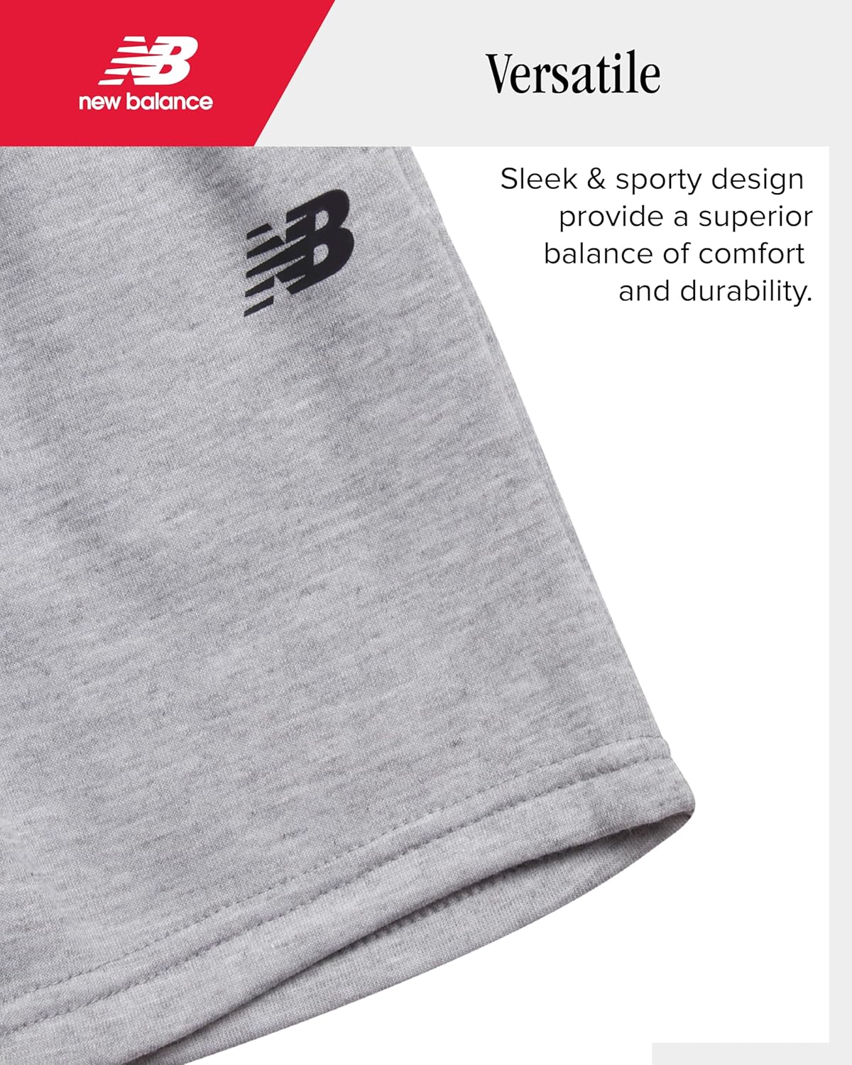 New Balance Boys Short Set - Casual T-Shirt Fleece Shorts