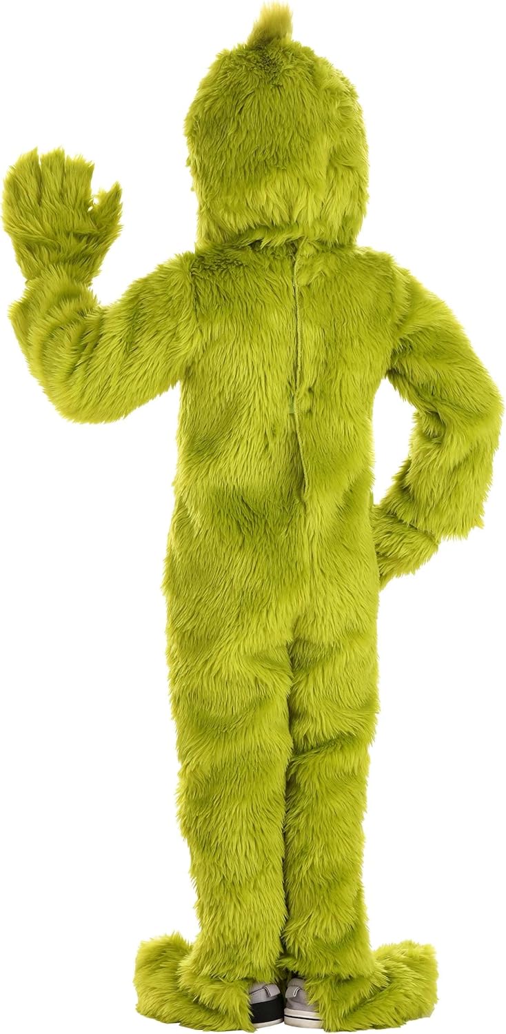 Fun Costumes Dr Seuss Grinch Toddler Open Face Costume includes headpiece gloves jumpsuit
