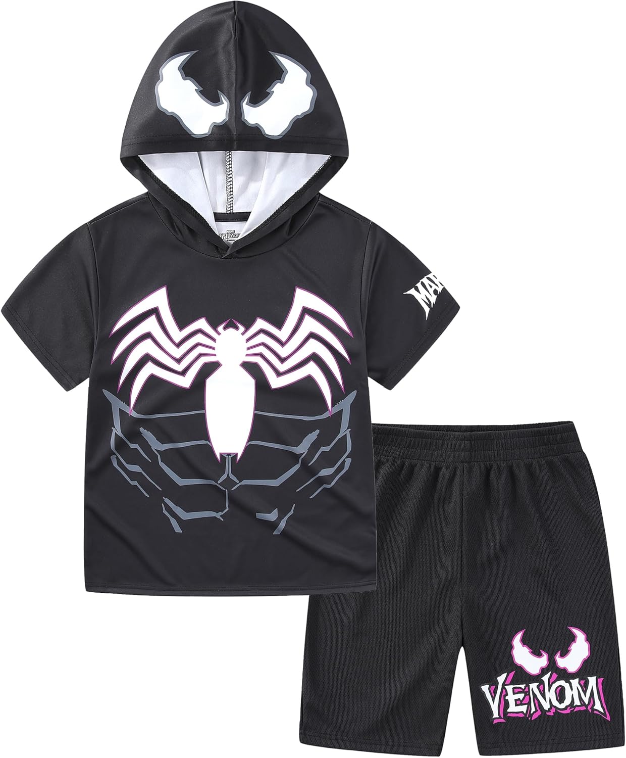 Marvel Spider-Man Venom Boys Mens Spandex hoodie set