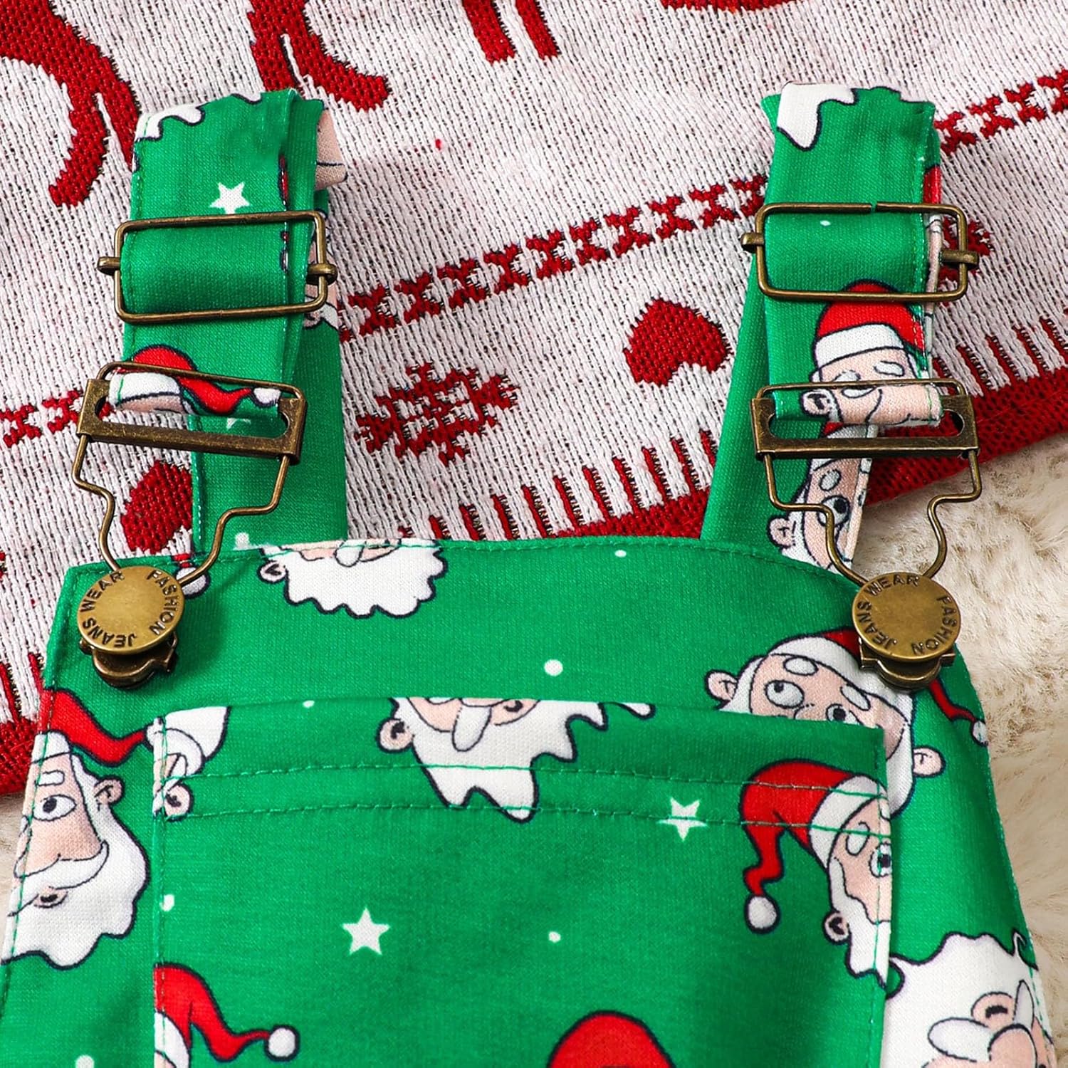 DecCrop Christmas Suspender Pant Jumpsuit