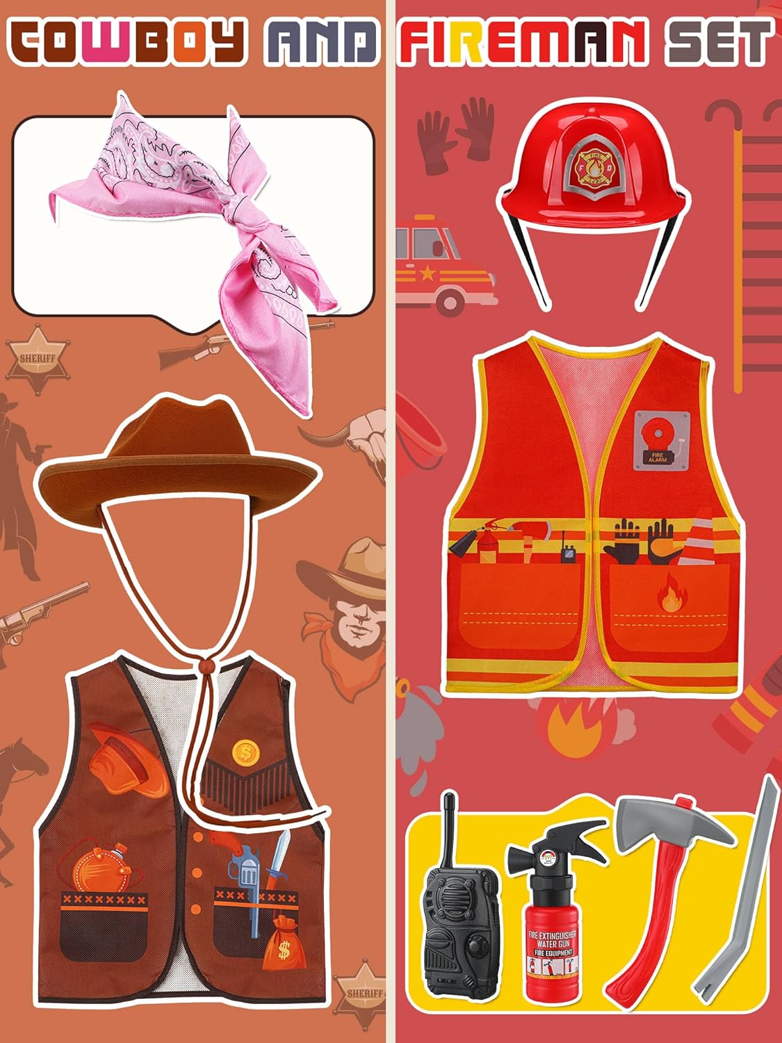 6-Piece Kids Role-Play Costumes