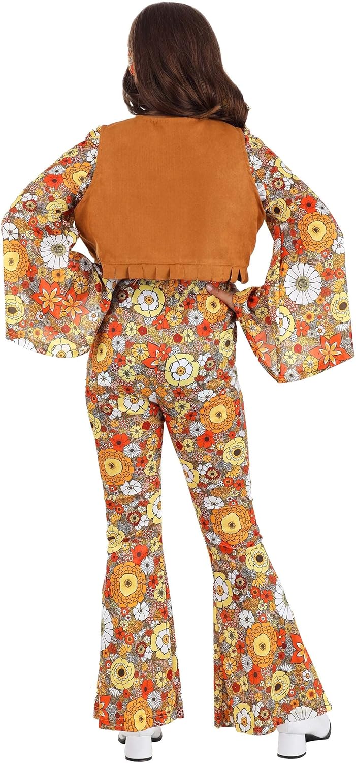 Autumn Flower Hippie Costume for Kids - Complete Set