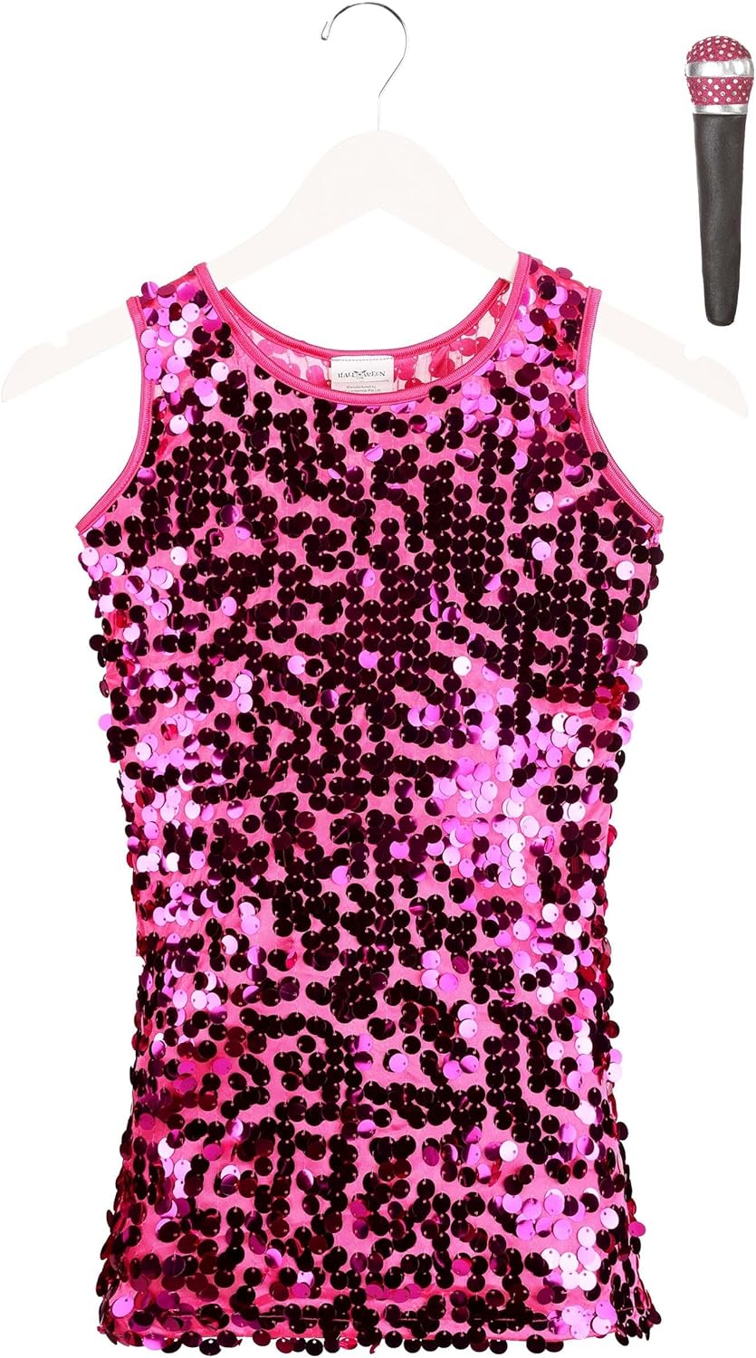 Girls Pink Pop Singer Costume - Child