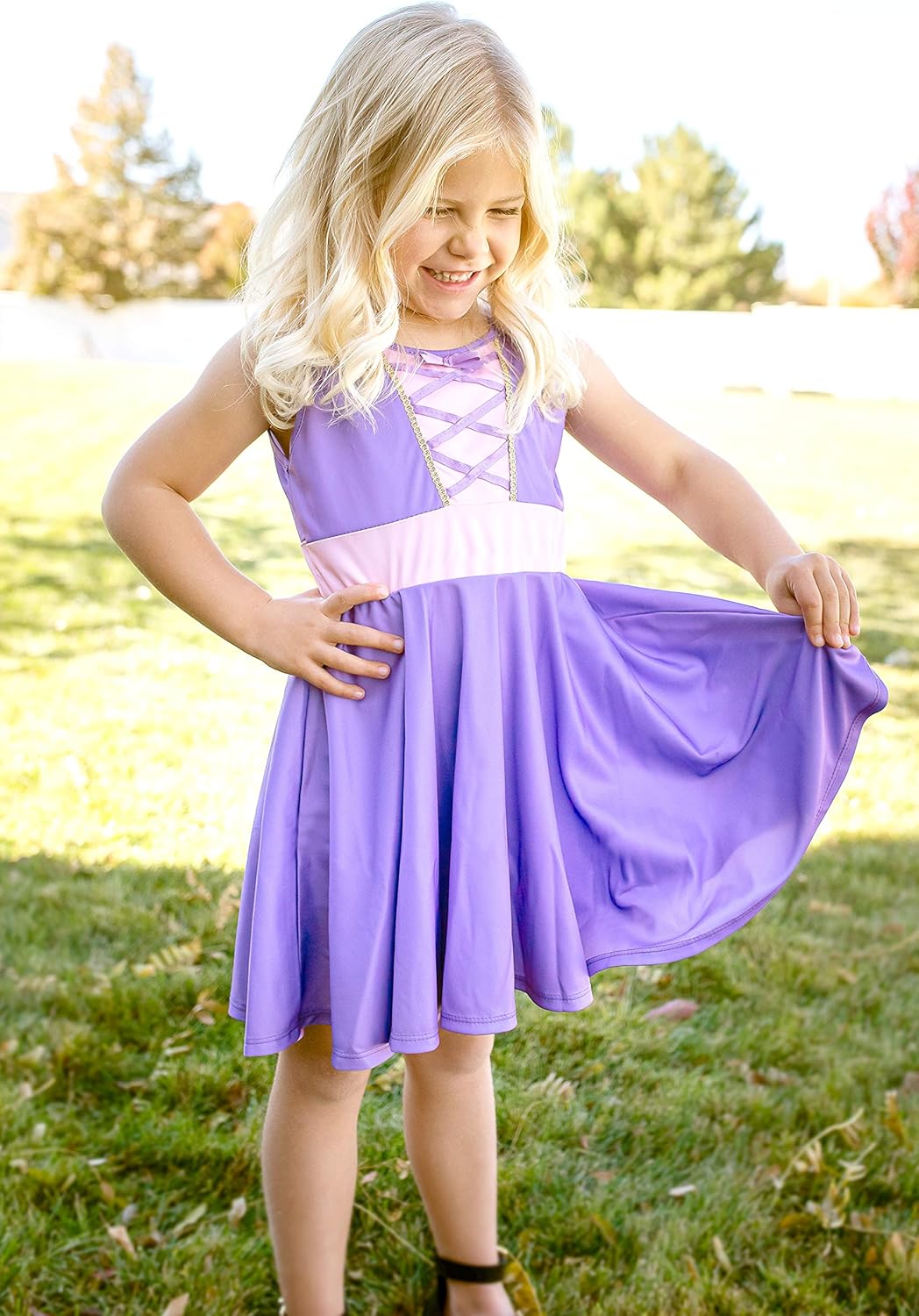 Brilliant Rapunzel Princess Dress for Kids
