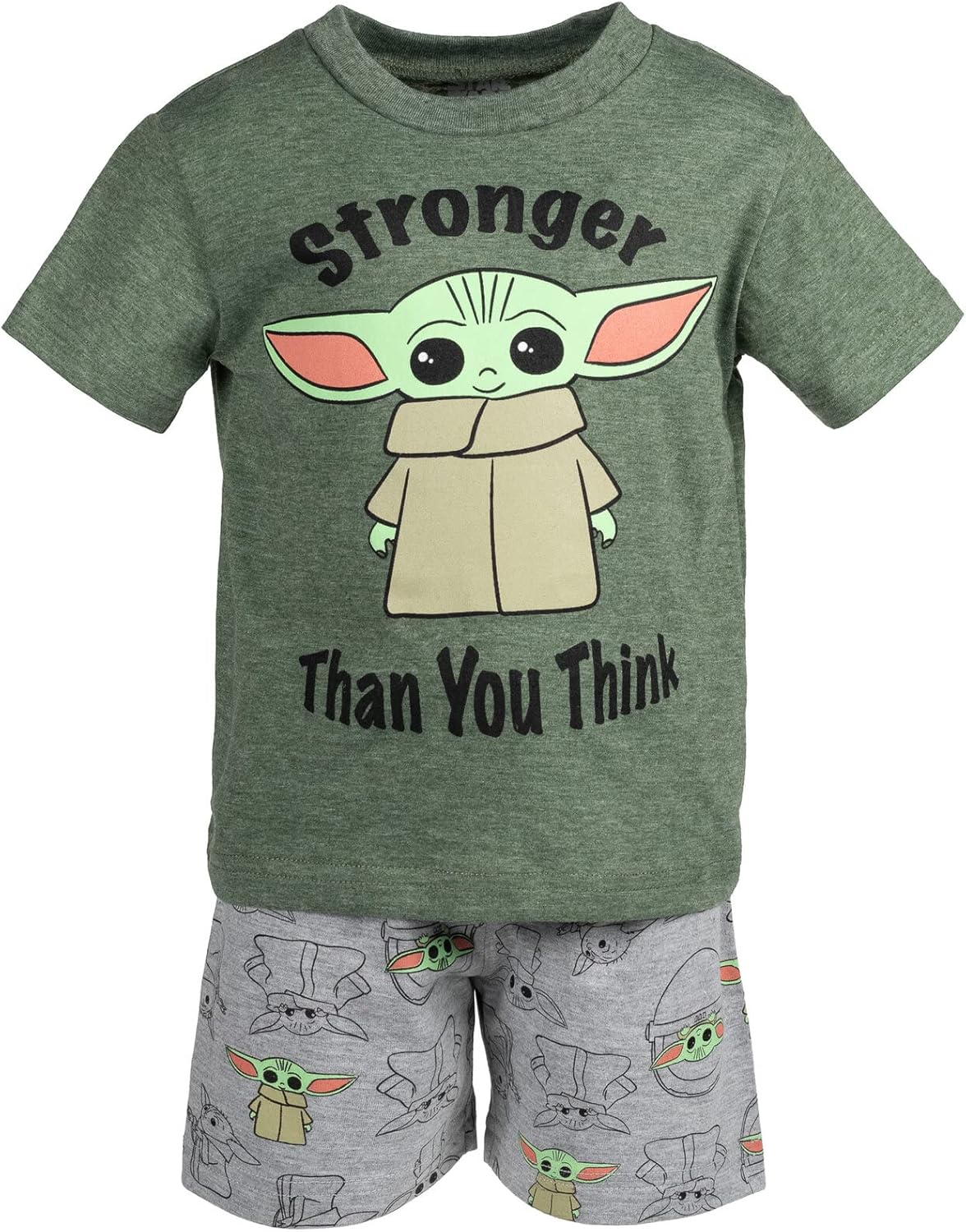 Star Wars Mandalorian The Child T-Shirt Shorts Set