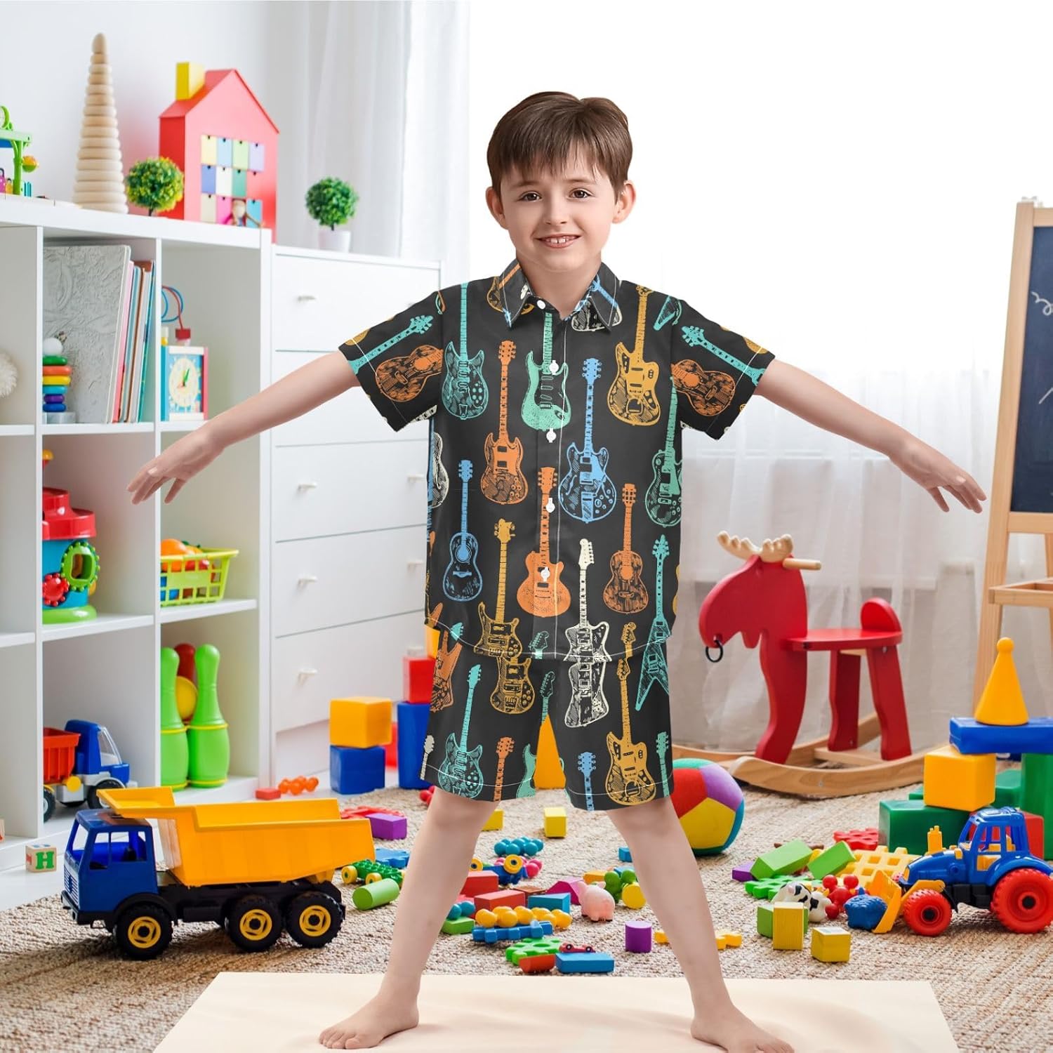 Visesunny Cool Boys Hawaiian Set