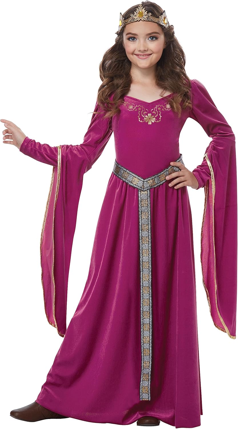Girls Medieval Princess Costume - Bright and Magical