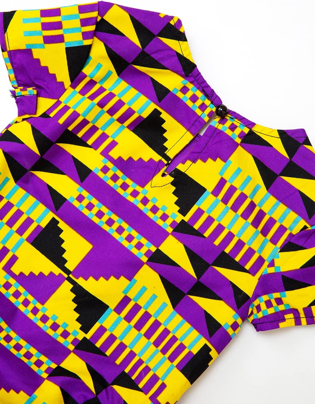 Vibrant African Dashiki Print Kids Jumpsuit
