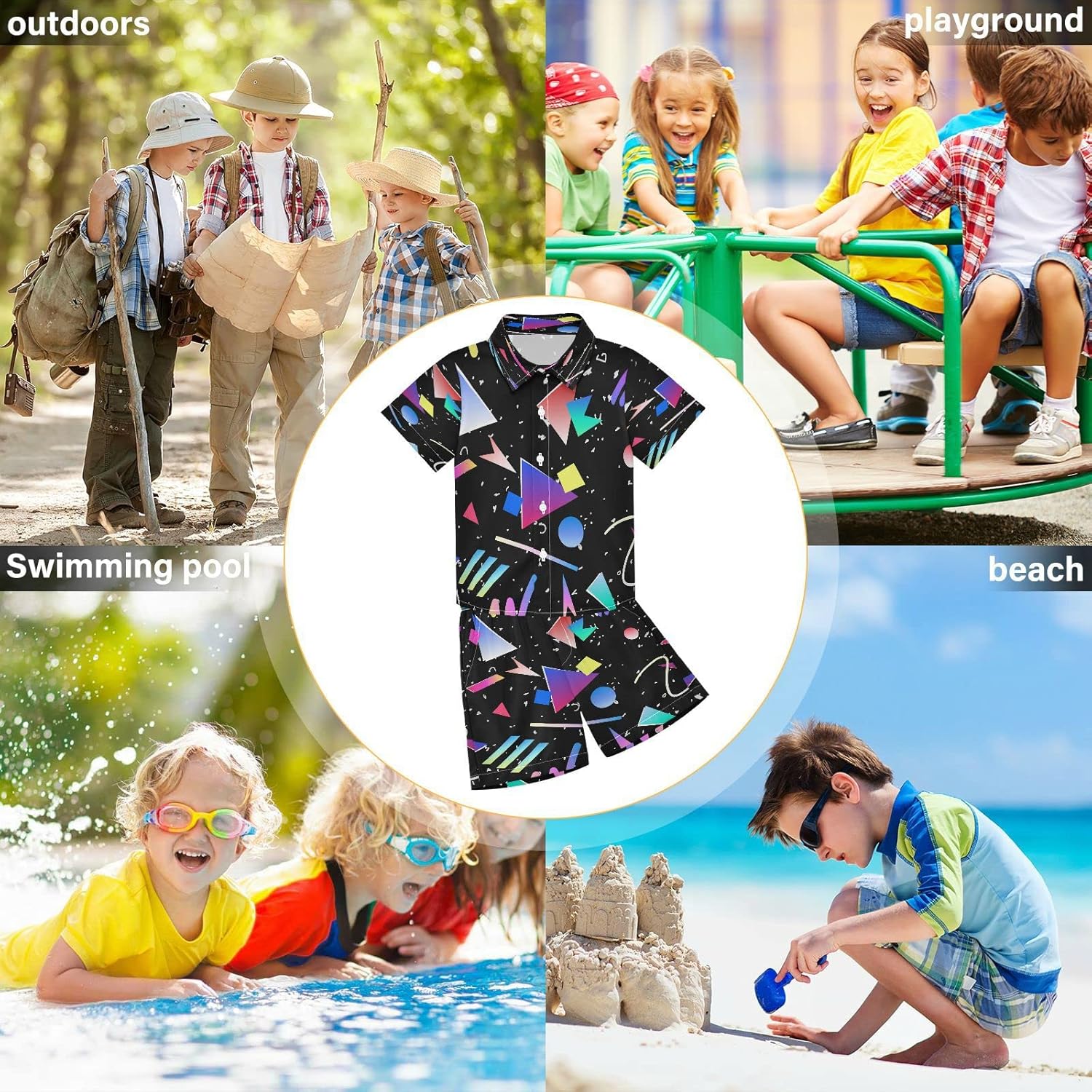 Boccsty Retro 80s 90s Memphis Boy Summer Set