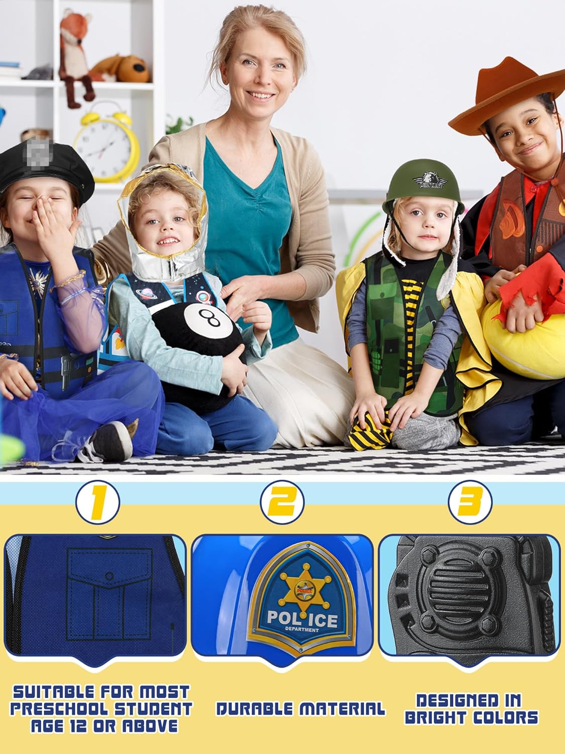 6-Piece Kids Role-Play Costumes