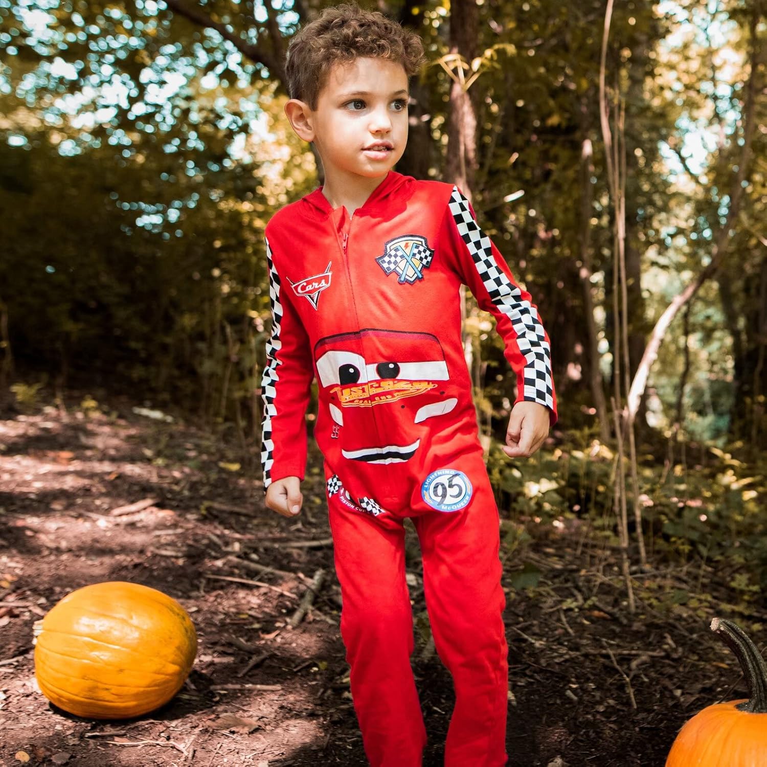 Disney Pixar Cars Lightning McQueen Zip-Up Coverall