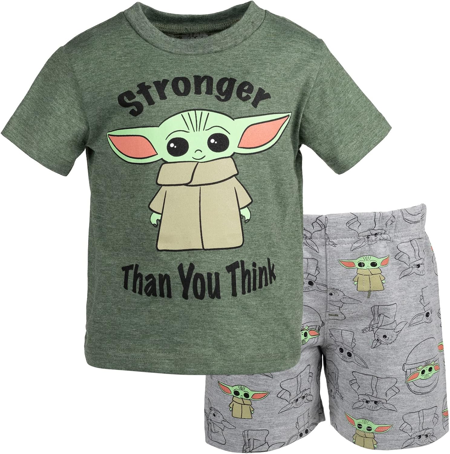 Star Wars Mandalorian The Child T-Shirt Shorts Set
