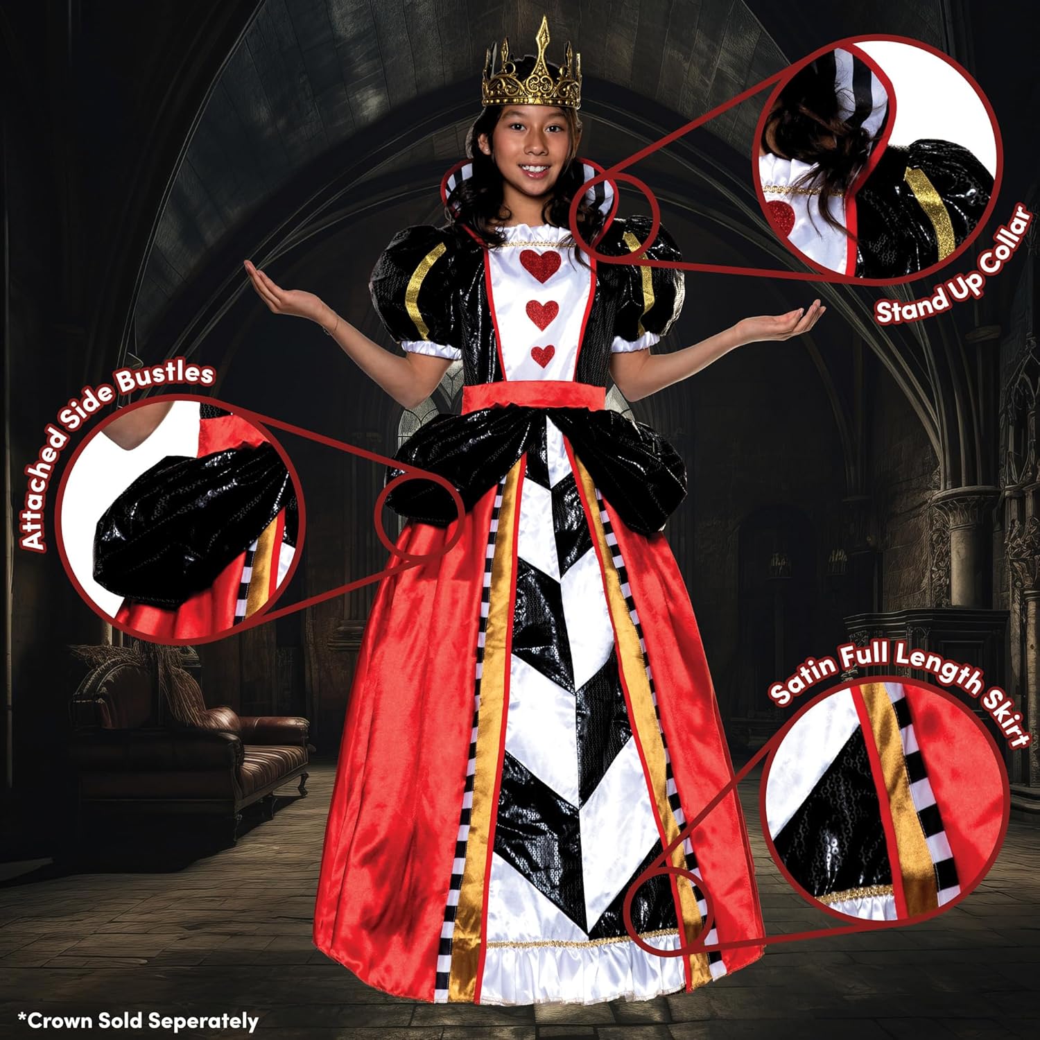 Queen Halloween Dress for Kids