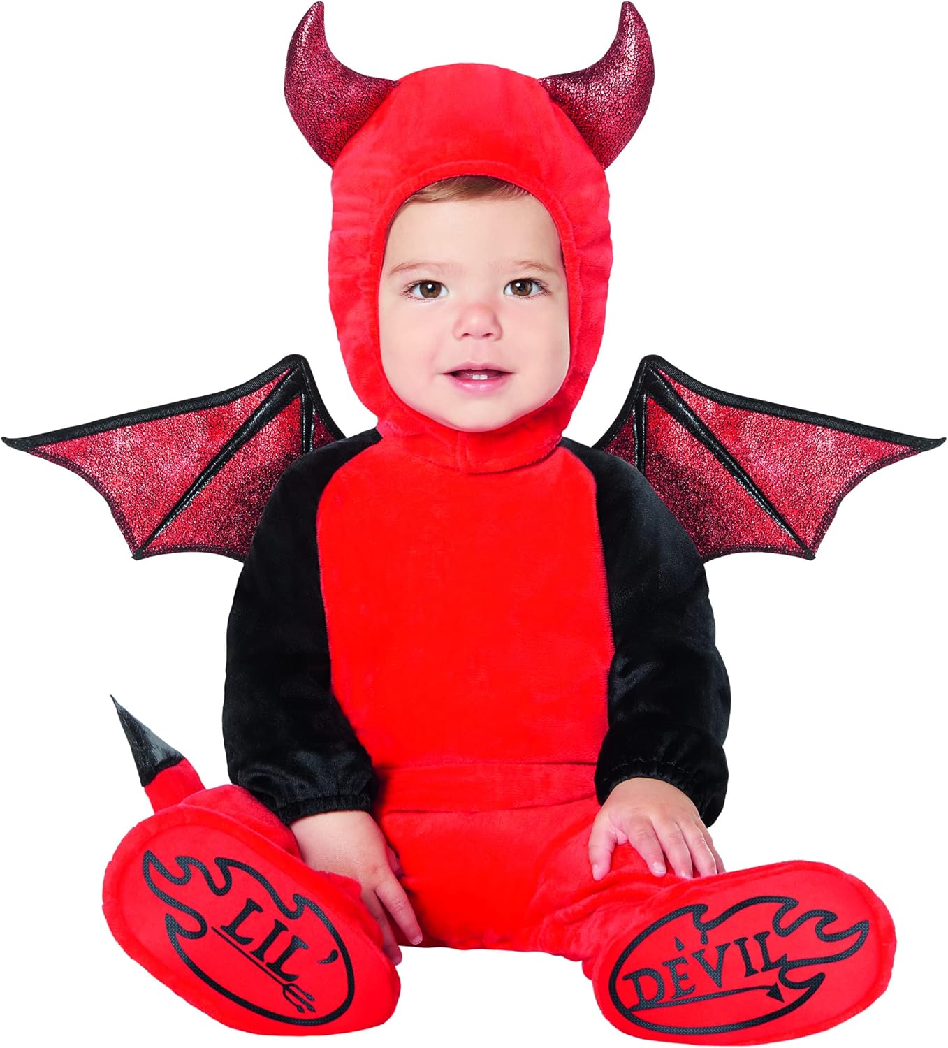 Spirit Halloween Baby Red Devil One-Piece Costume