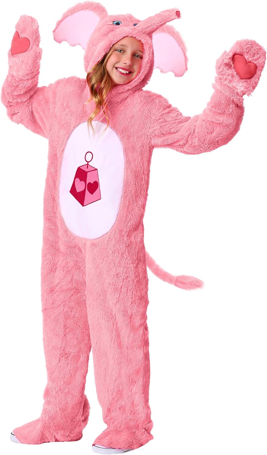 Care Bears Lotsa Heart Elephant Costume Jumpsuit with Hood Mitts and Foot Covers