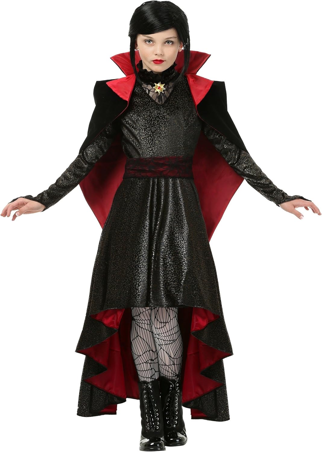 Fun Costumes - Vampire Vixen Dress Deluxe Play Costume for Kids - Halloween
