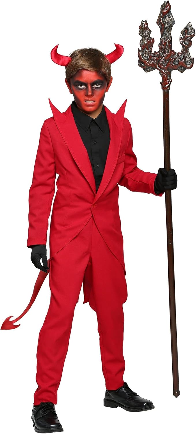Fun Costumes Red Devil Suit Costume for Kids Small Size