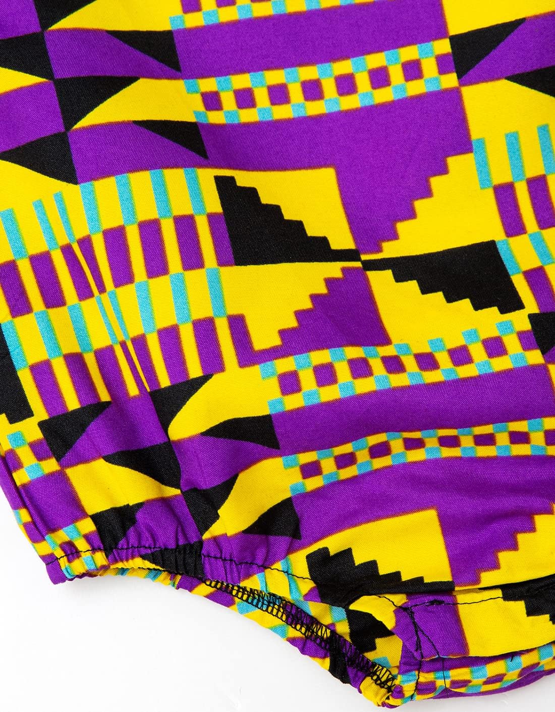 Vibrant African Dashiki Print Kids Jumpsuit