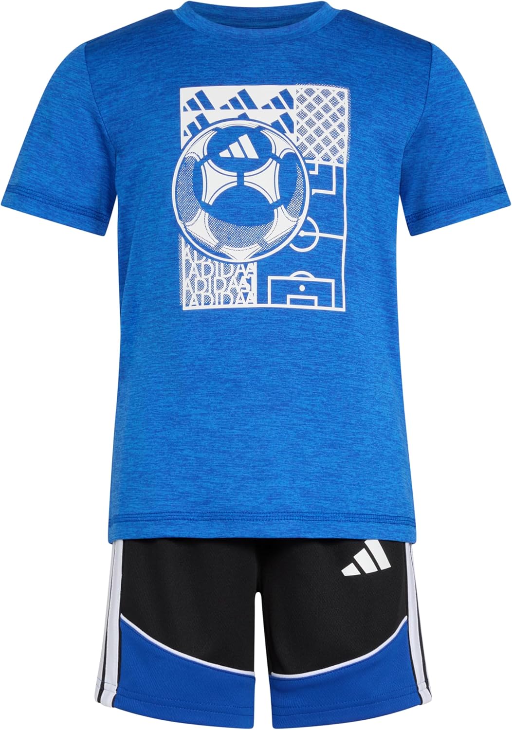 Boys Adventure Adidas Melange 3-Stripe Set
