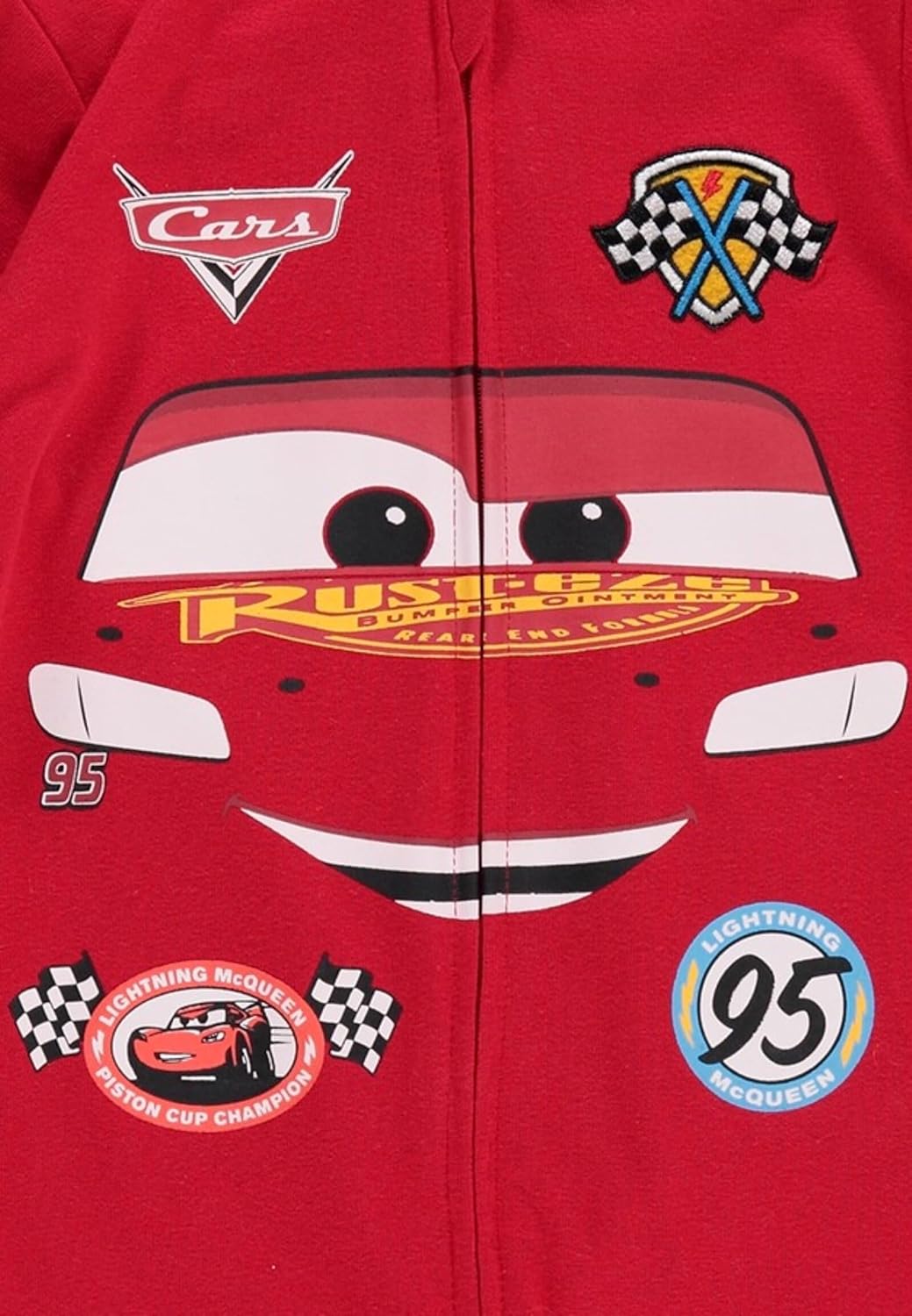 Disney Pixar Cars Lightning McQueen Zip-Up Coverall
