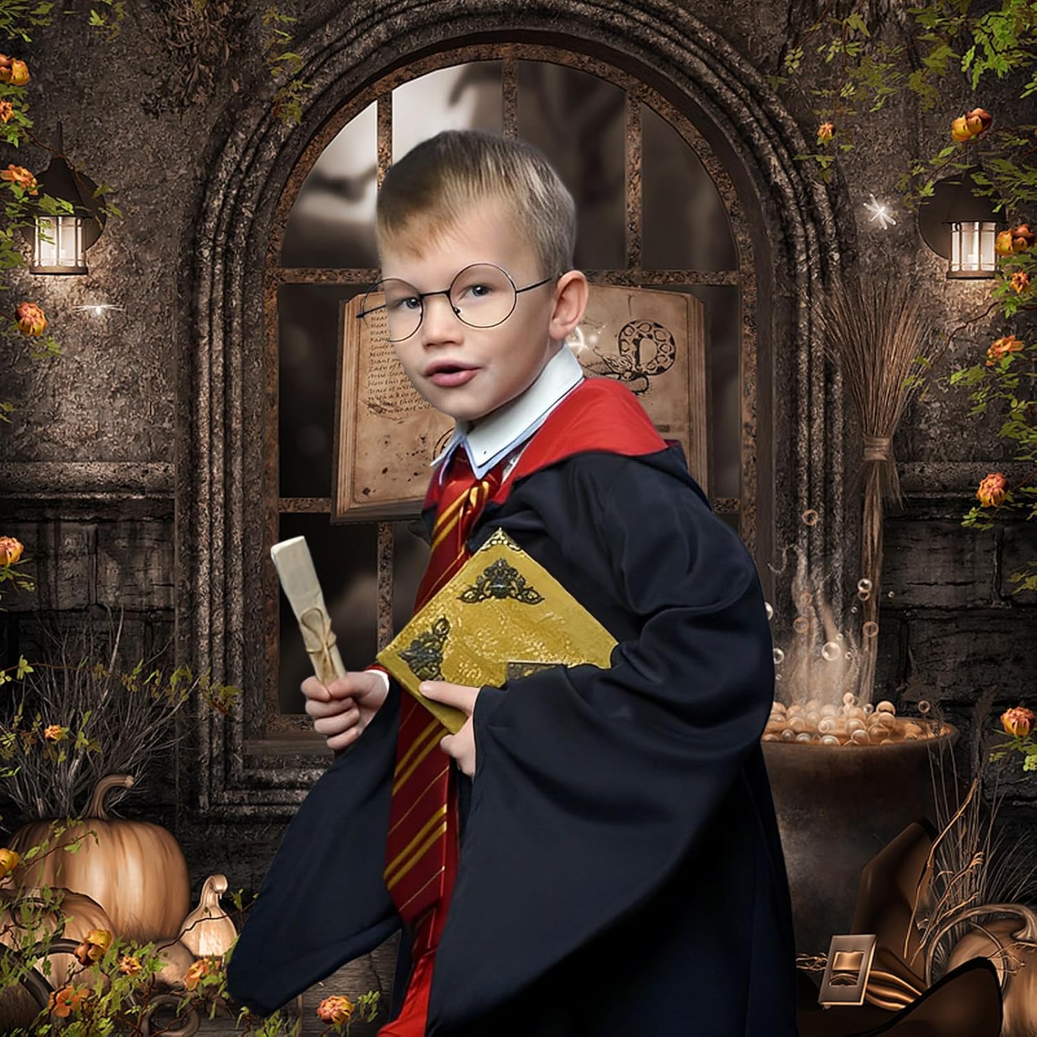 Wizard Costume Party Cosplay Set for Kids