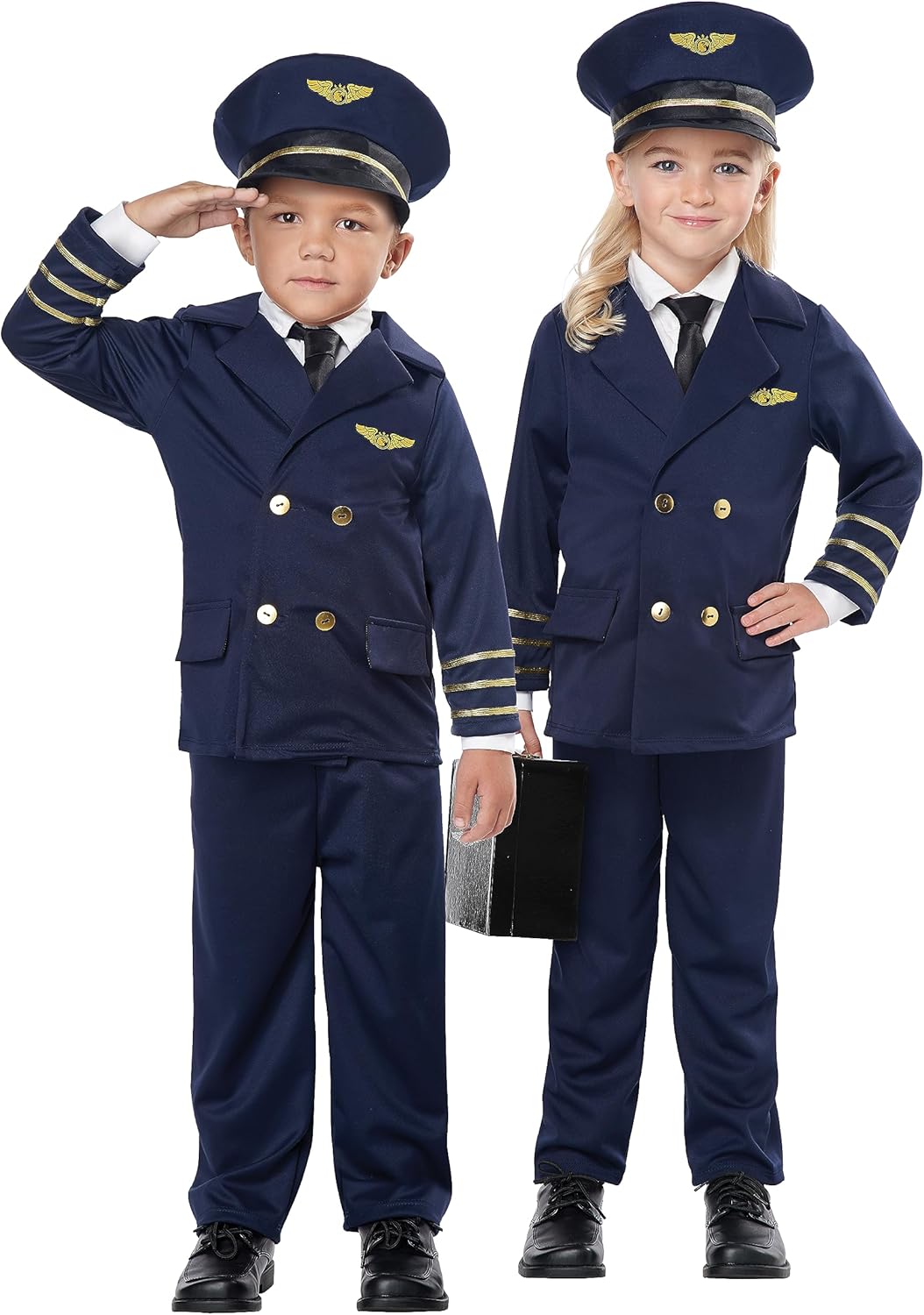 Toddler Pilot costume with realistic details