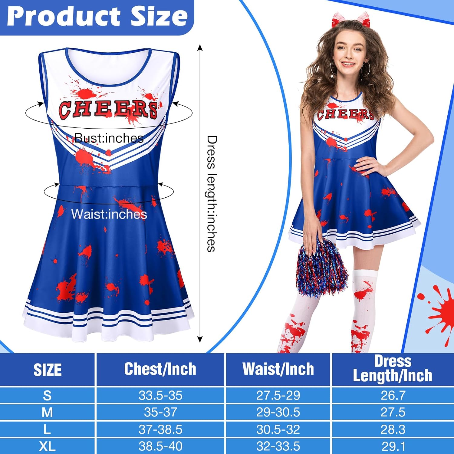 Cheerleader Halloween Costume for Women