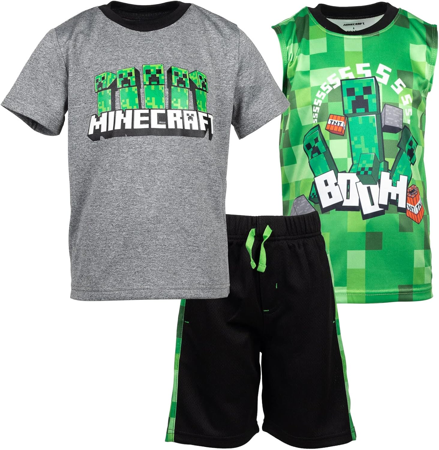Minecraft Creeper 3-Piece Outfit Set