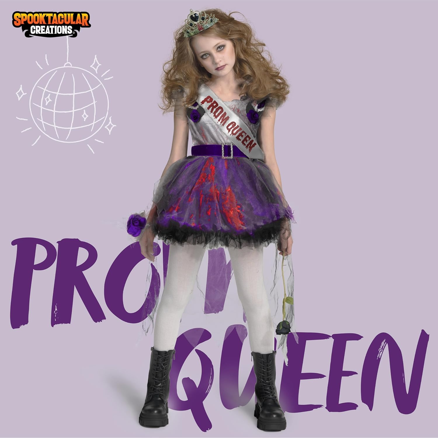 Spooktacular Creations Zombie Prom Queen Costume for Girls - Halloween