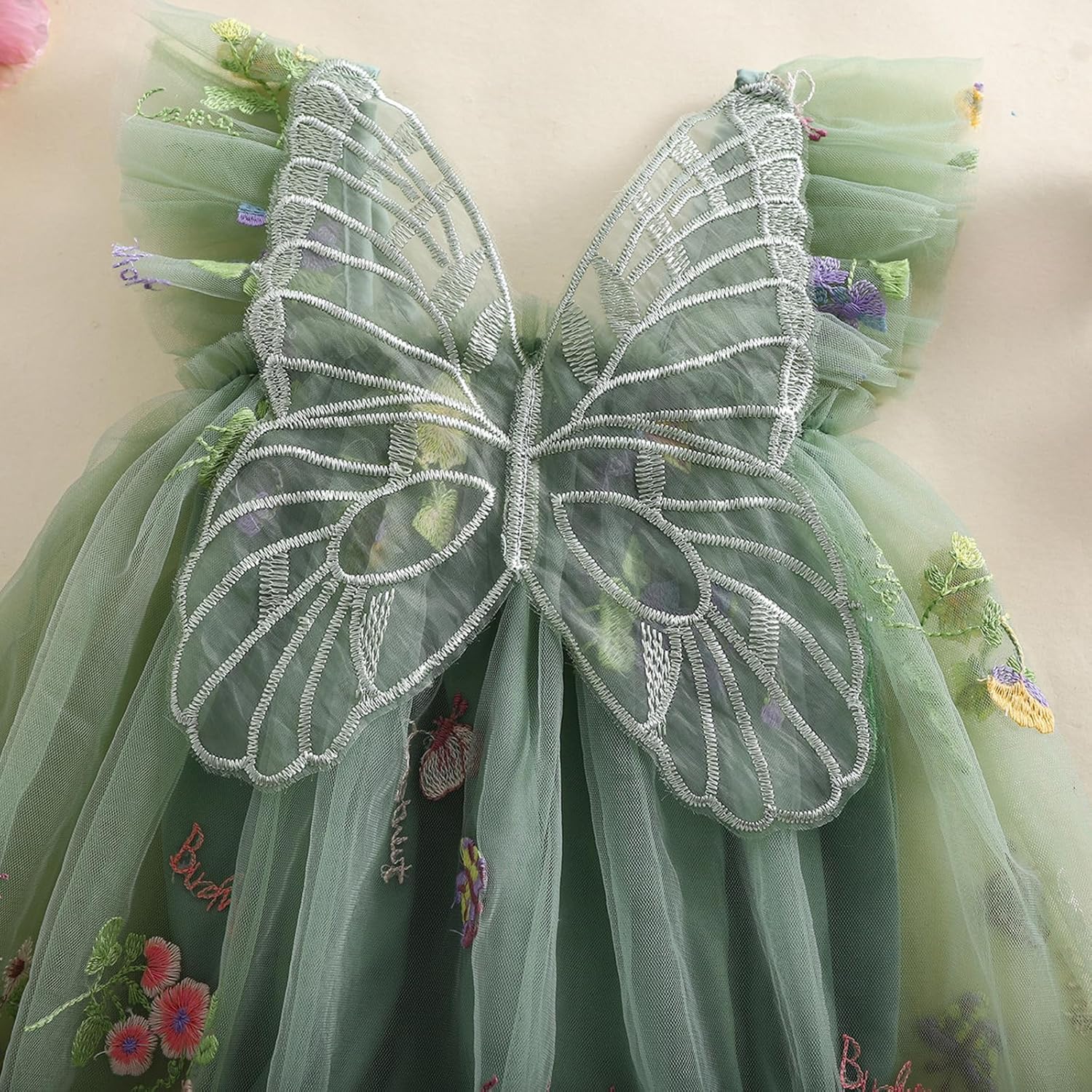 Halloween Butterfly Wings Toddler Princess Dress Fairy Romper for Girls