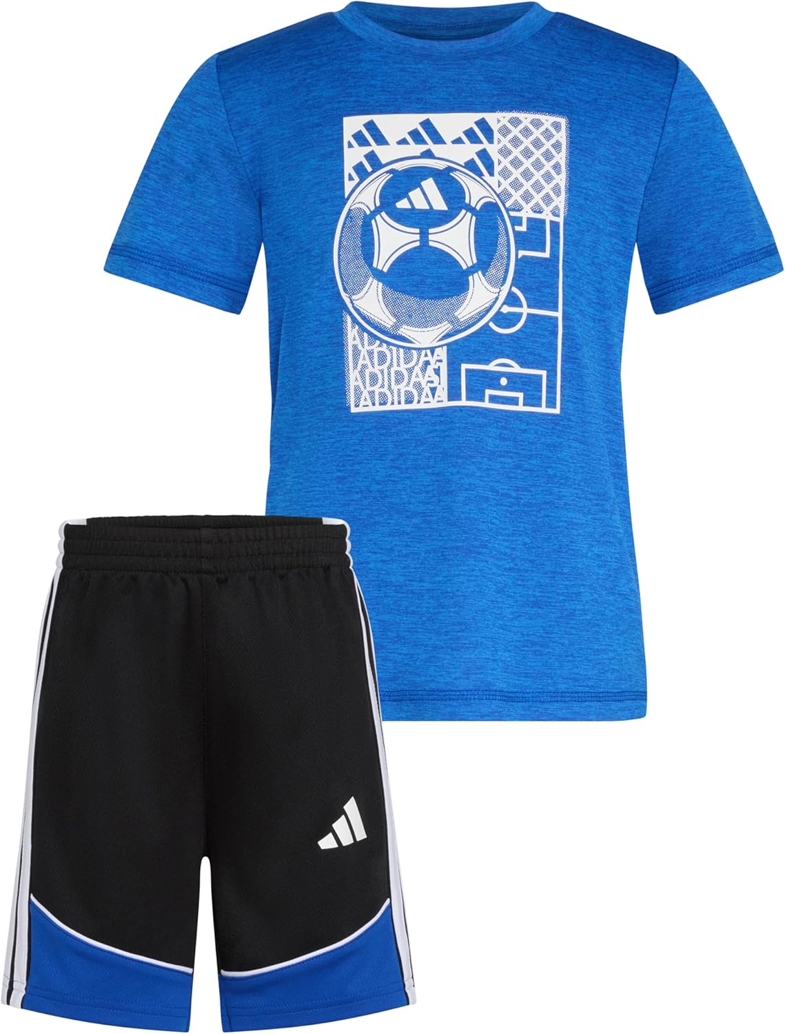 Boys Adventure Adidas Melange 3-Stripe Set