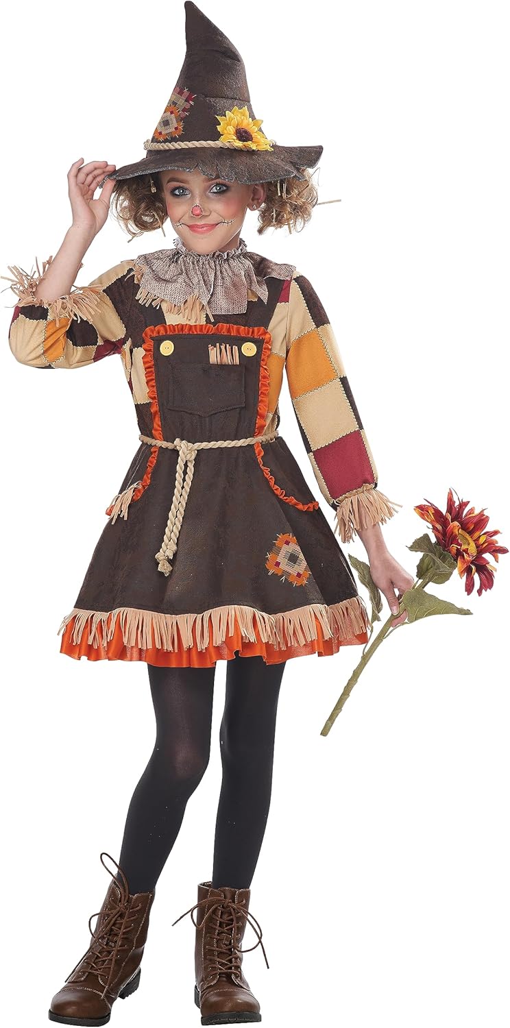 Patchwork Scarecrow Costume for Girls - Unique Adorable