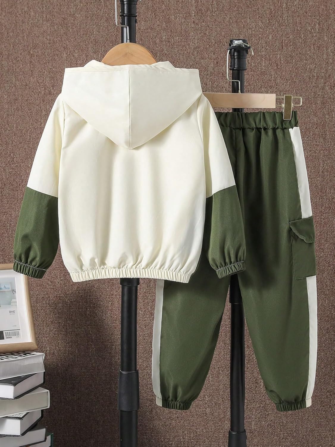COZYASE Boys Half Zip Pullover Hoodie Pants Set Release the Cold