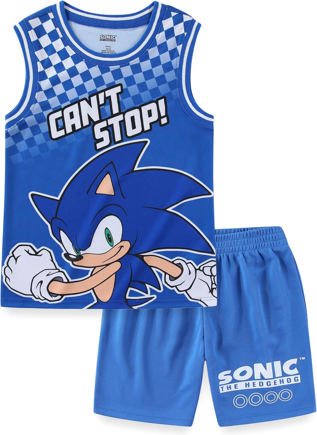 SEGA Sonic the Hedgehog Boys Tank Top Mesh Shorts Set