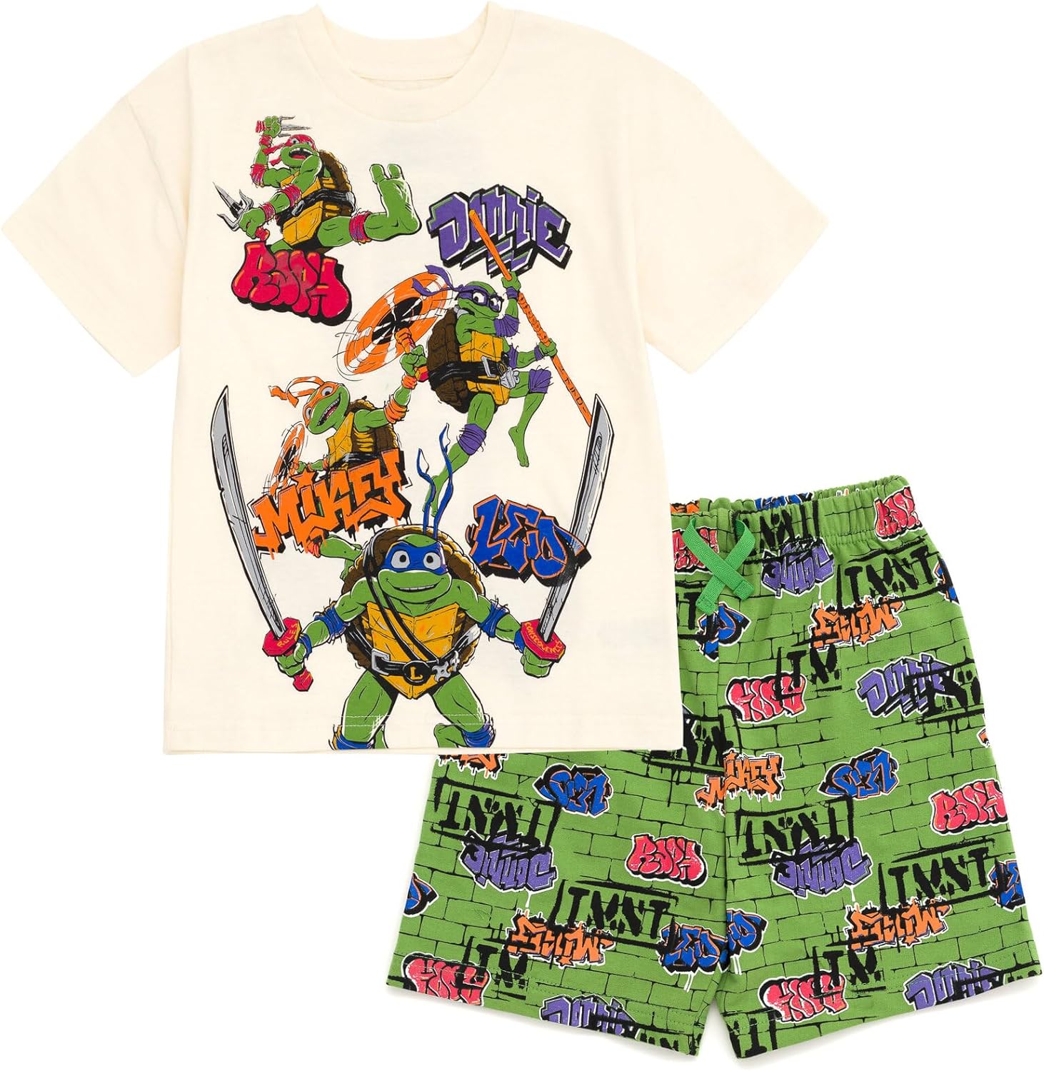 Teenage Mutant Ninja Turtles Kids Outfit Set T-Shirt and Shorts