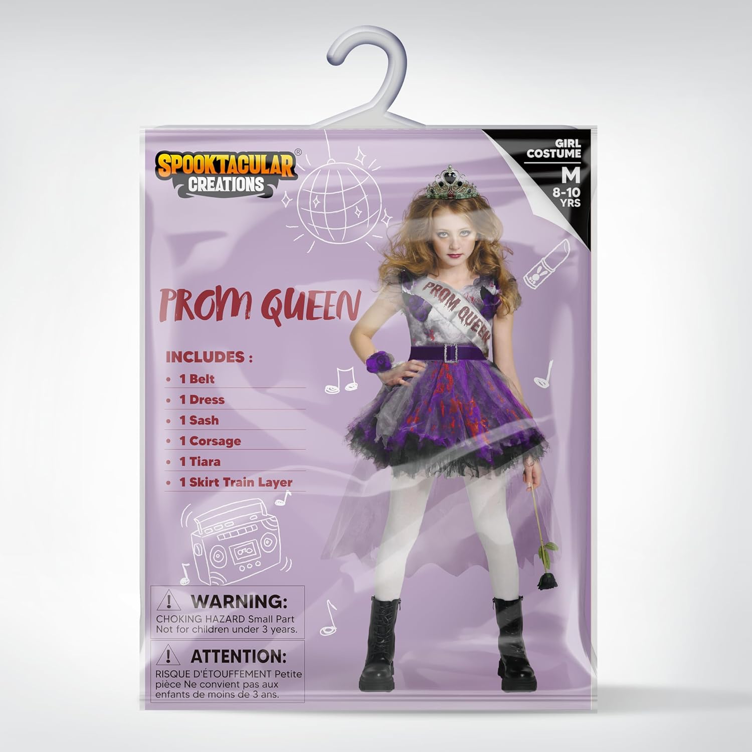 Spooktacular Creations Zombie Prom Queen Costume for Girls - Halloween