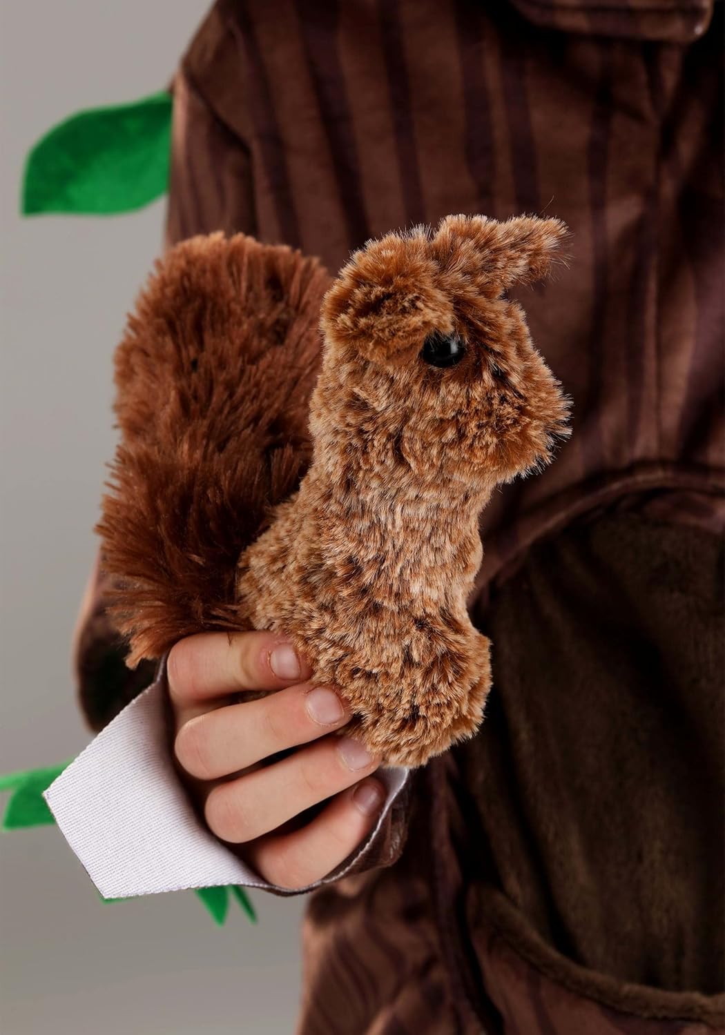 Natures Little Tree Guardian Jumpsuit Stuffed Squirrel Headpiece