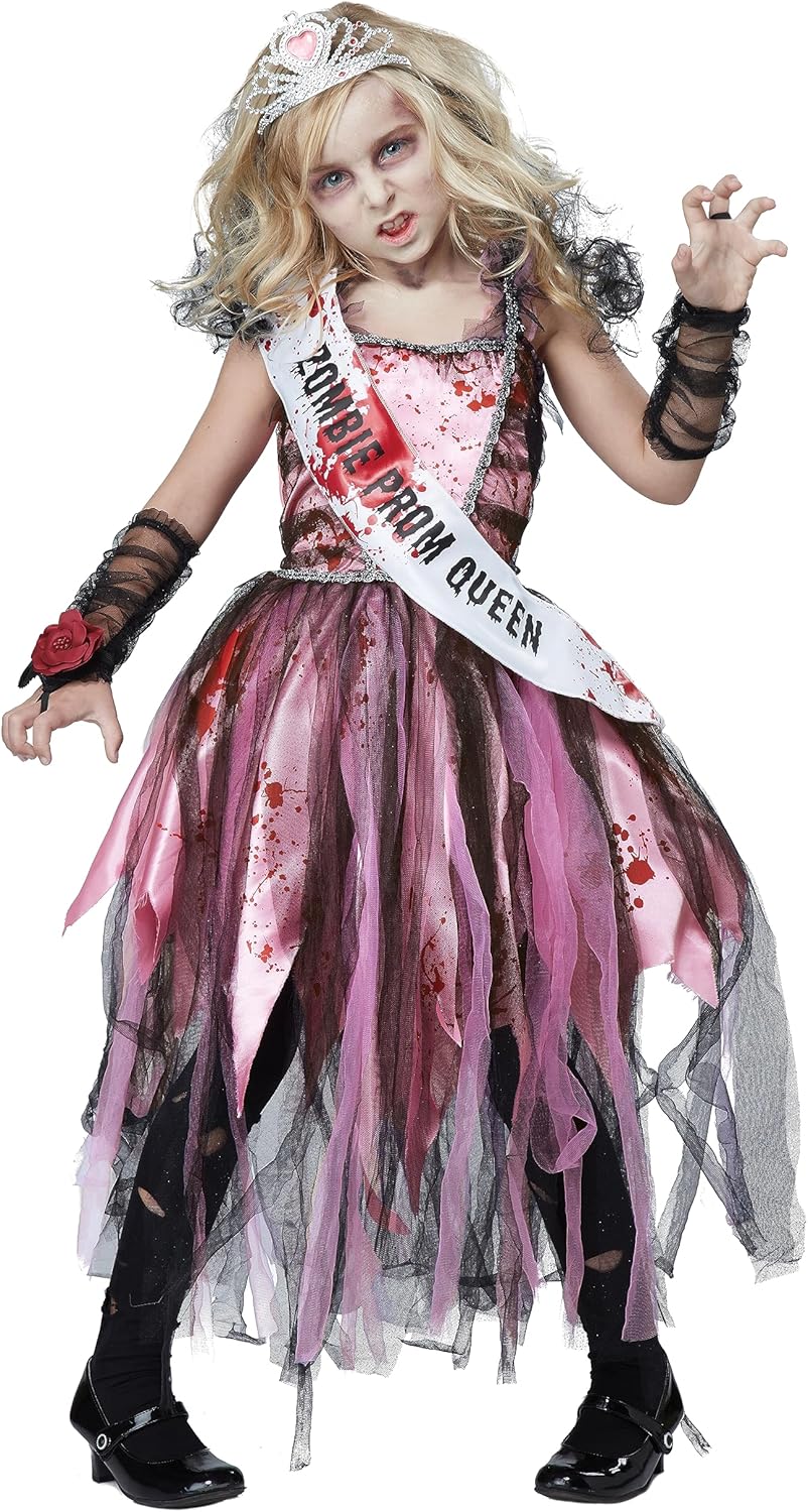 Zombie Prom Queen Boys Too Costume Girls PinkBlack