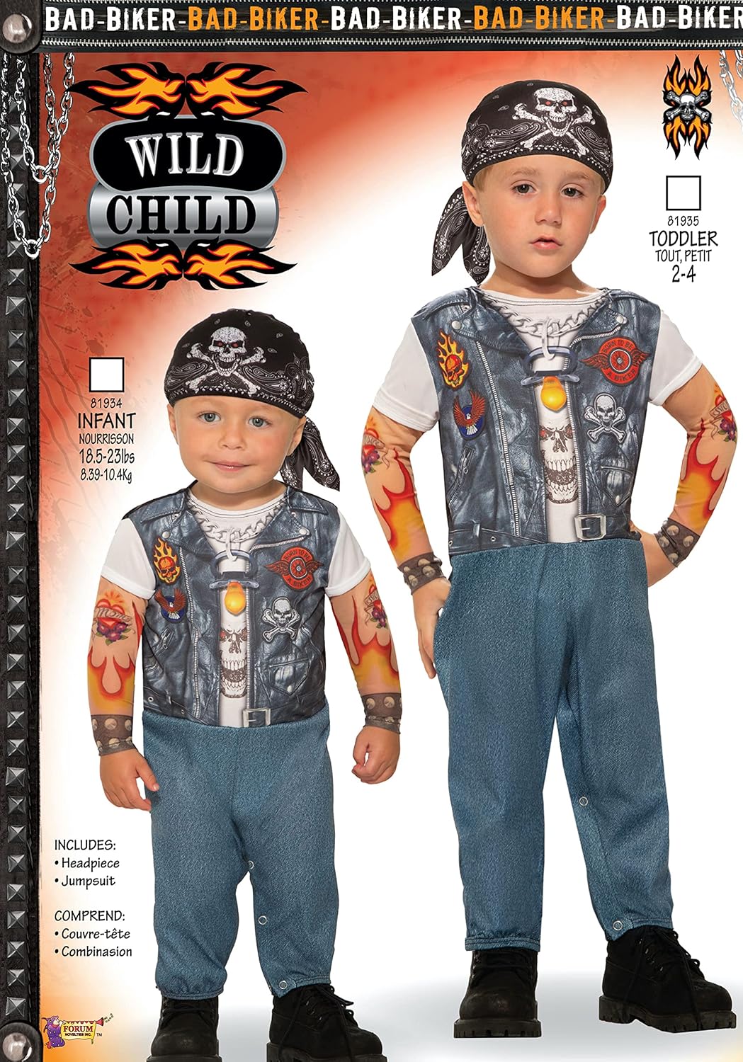 Wild Child Biker Costume for Babies