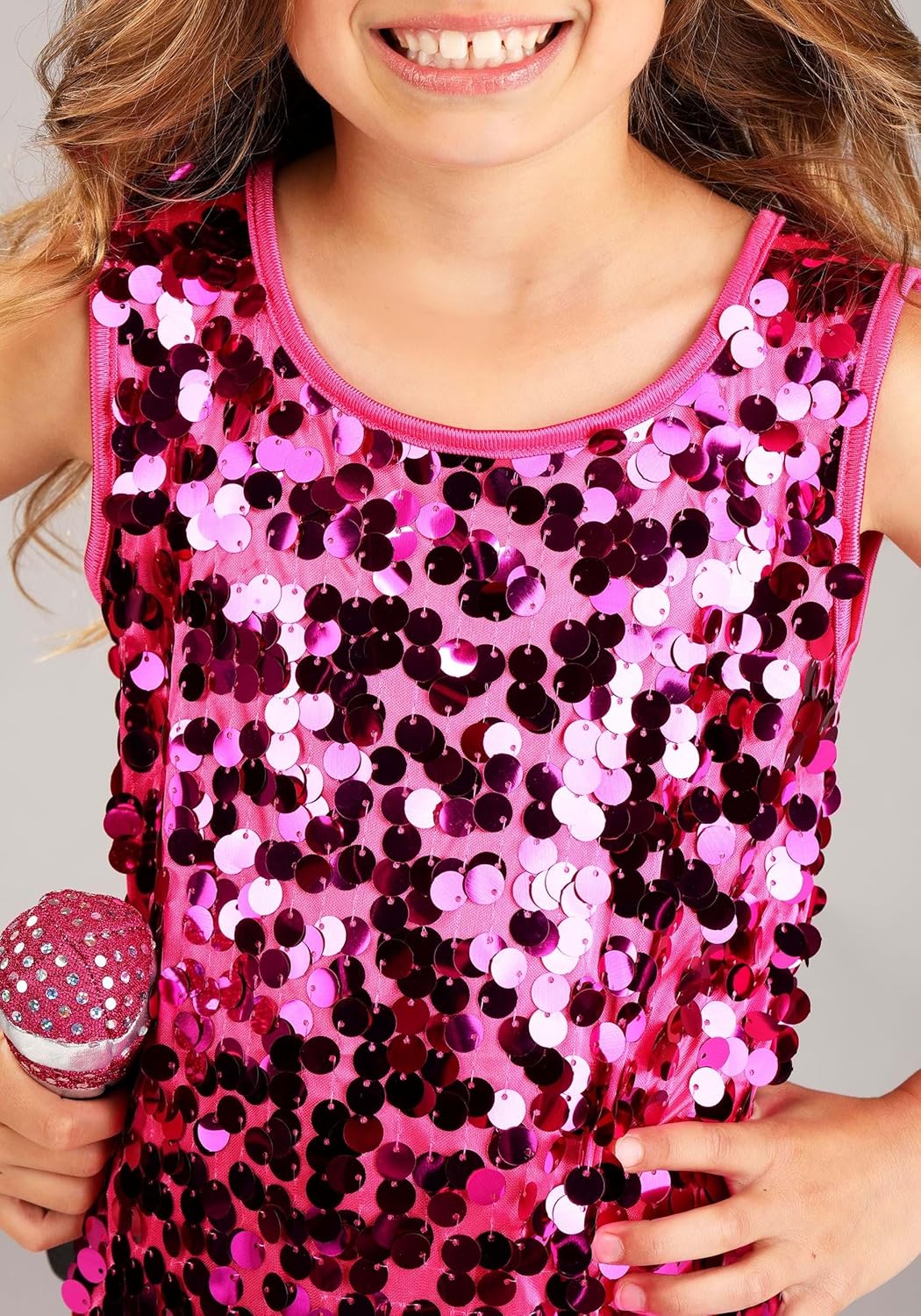 Girls Pink Pop Singer Costume - Child