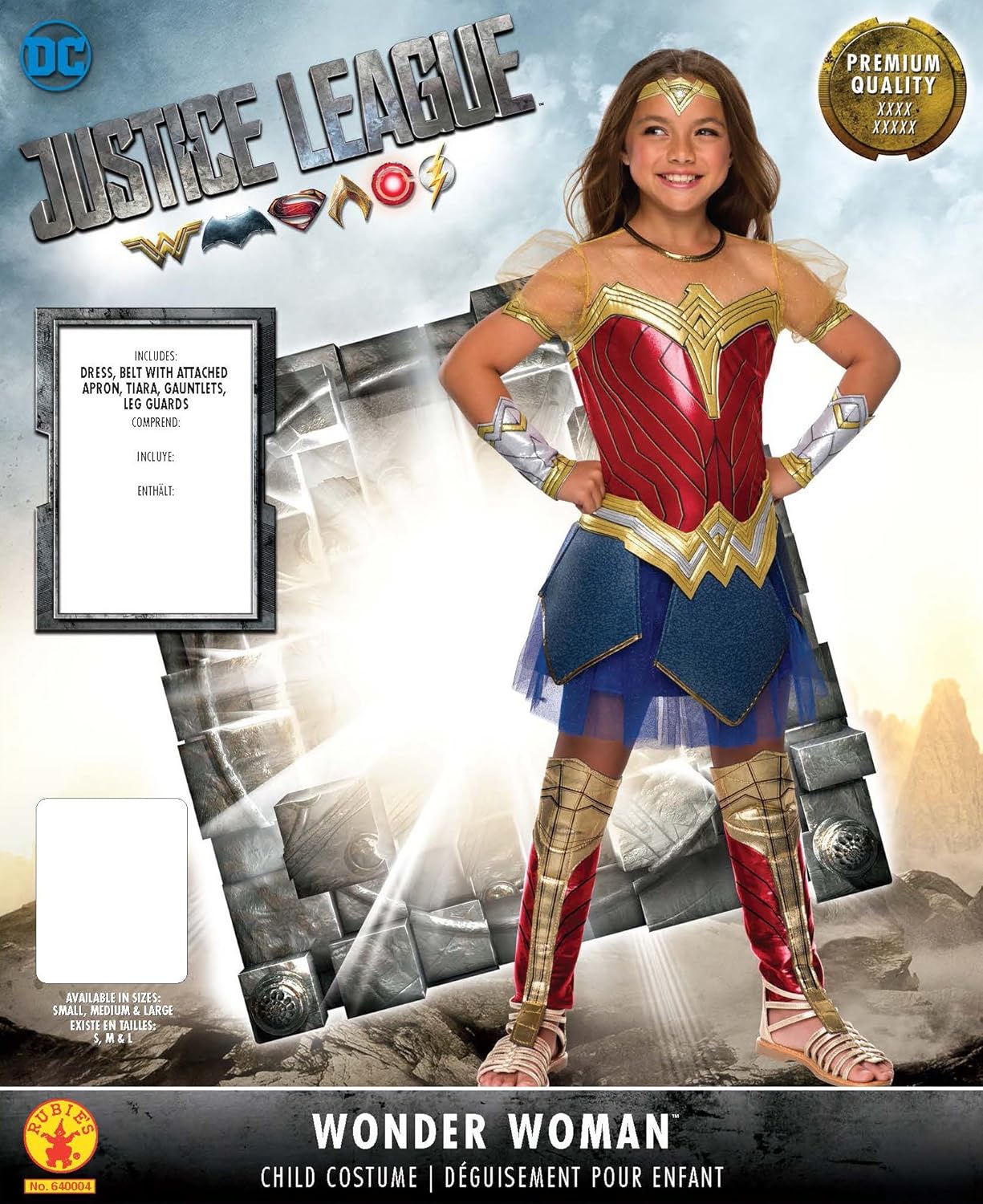 Wonder Woman Costume for Girls Justice League Premium Design
