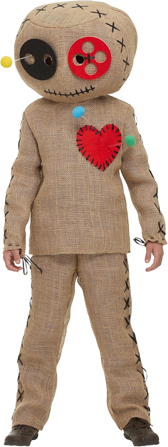 Burlap Voodoo Costume for Kids Spooky Fun