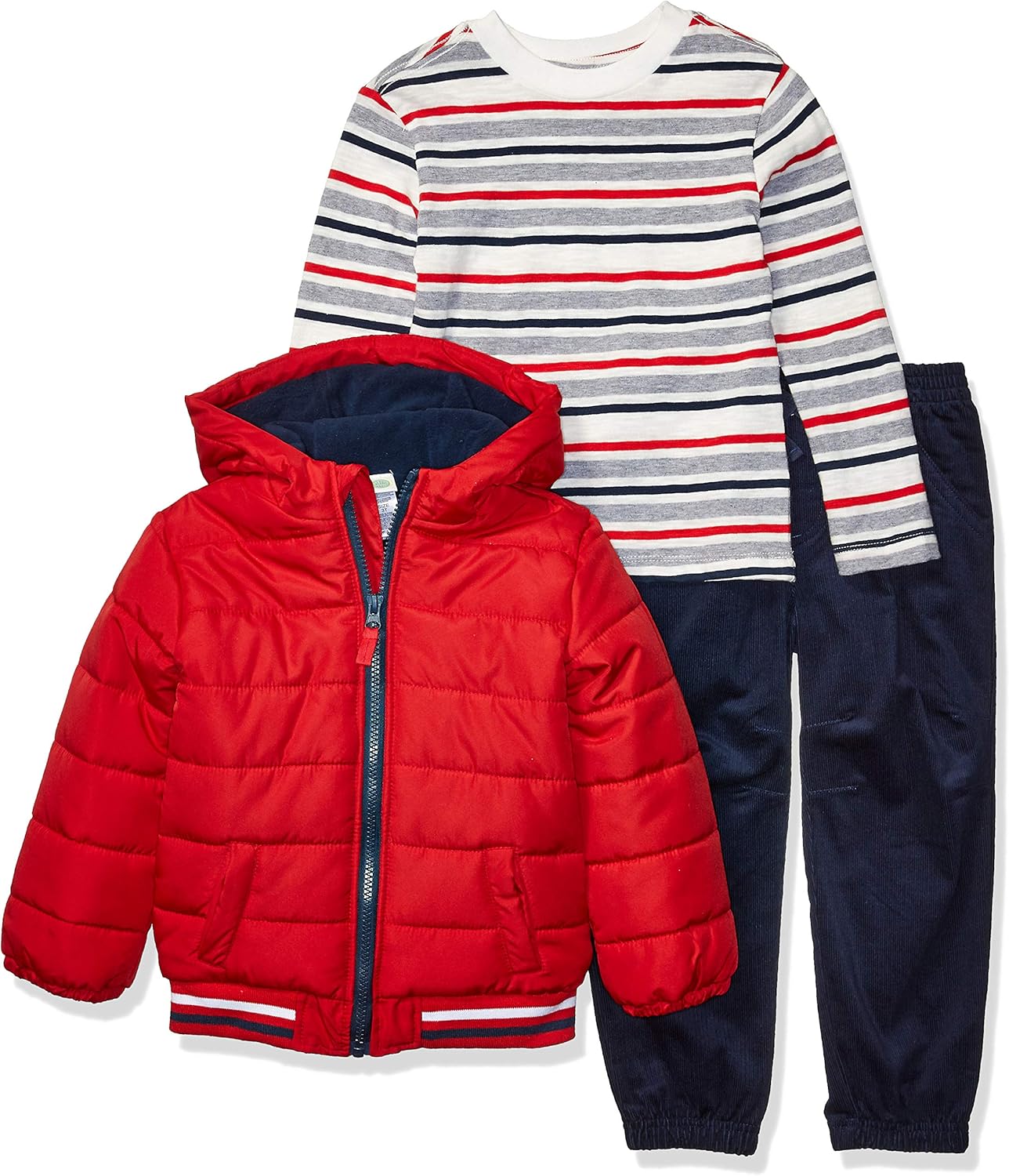 Little Me Boys Scratch-Free Cotton Jacket Set